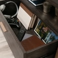 thumbnail image 2 of Modern Black Credenza Console Table - 60" Engineered Wood TV Stand with Champagne Gold Base for Living Room &amp; Home Office, Fits up to 65" TVs, 2 of 11
