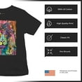 thumbnail image 4 of Tee Hunt Dean Russo Colorful Lion Head Youth T-Shirt Wild Life King Roar Kids, 4 of 5