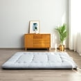 thumbnail image 5 of Futon Mattress Japanese Floor Mattress Thicken Futon Sleeping Pad for Guest,Lounger and Tavel,Grey,King Size, 5 of 6