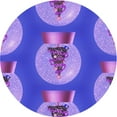 thumbnail image 1 of Ahgly Company Indoor Round Patterned Purple Amethyst Purple Area Rugs, 8' Round, 1 of 1