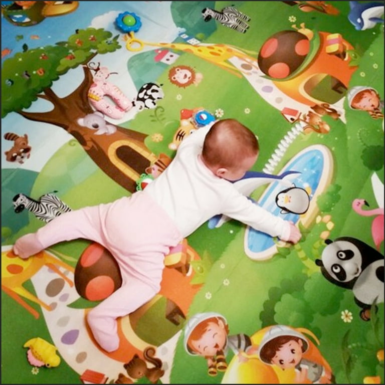 Baby Play Mat Baby Care Foam Floor Reversible Kids Crawling Mat for Playing Waterproof Play Game Mat for Infants Toddlers