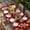 Red, variant on Beige Christmas Table Cloths for 8 Foot Rectangle Tables, Xmas Tree Balls Snowman Gingerbread Patio Waterproof Elastic Fitted Tablecloths, Washable Rectangular Table Cover for Camping