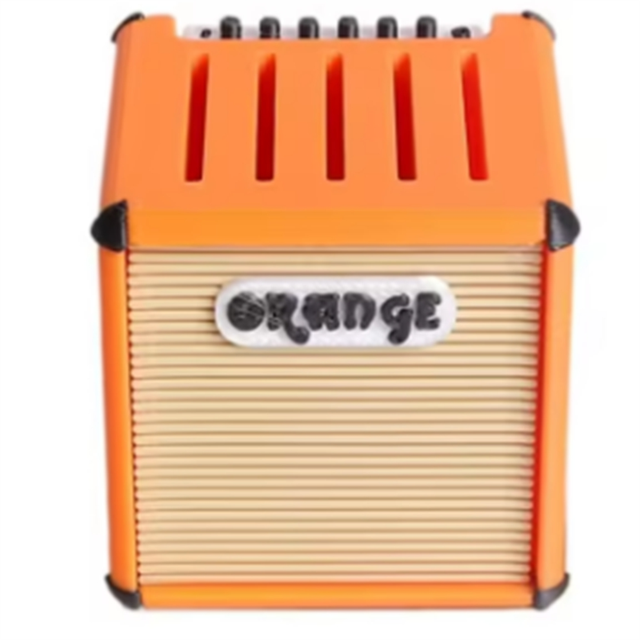Large-Capacity Portable Guitar Pick Holder Waterproof 3D Printed Amp Speaker Guitar Picks Case Picks Storage and Display,1 x Mini Guitar Amp Pick Holder,Orange