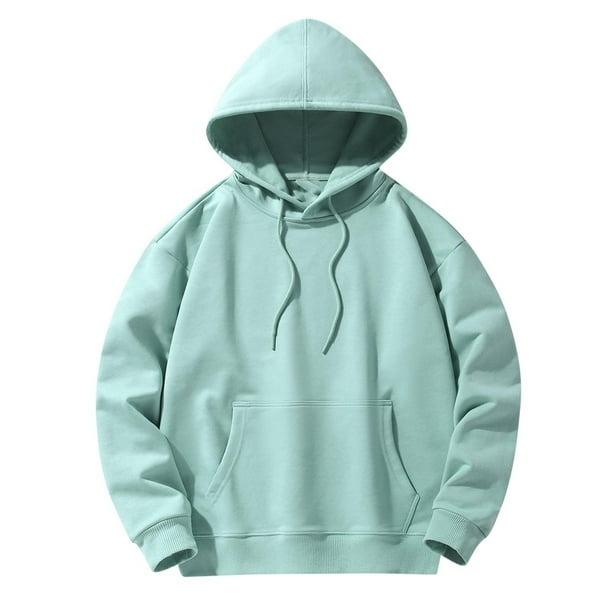 pstuiky camisas de manga larga para hombre, Sudadera con capucha informal de moda para hombre, cuello redondo, manga larga, bolsillo con cremallera, suéter deportivo para exteriores salir tops xxxl