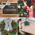 thumbnail image 6 of 2 Rolls Christmas Wired Edge Ribbon Christmas White Red Striped Fabric Ribbon Farmhouse Craft Ribbon for DIY Gift Wrapping Wreath Floral Arrangement Bow Decoration,2.5 Inch x 12 Yard, 6 of 7