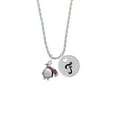 thumbnail image 2 of Delight Jewelry Silvertone Penguin with Scarf Silvertone Script Initial Disc - F - Charm Necklace, 20"+3", 2 of 4