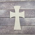 thumbnail image 2 of 5"Decorative Wall Cross #64, Unfinished Wood Art Shape by Wooden Craft Cutouts, 2 of 2