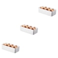 thumbnail image 4 of kurtrusly Storage Box Strong Practicality Wide Application Detachable Partition Large Capacity Plastic Storage Box Ladder Layered white Rectangular 8-cell 3Set, 4 of 6