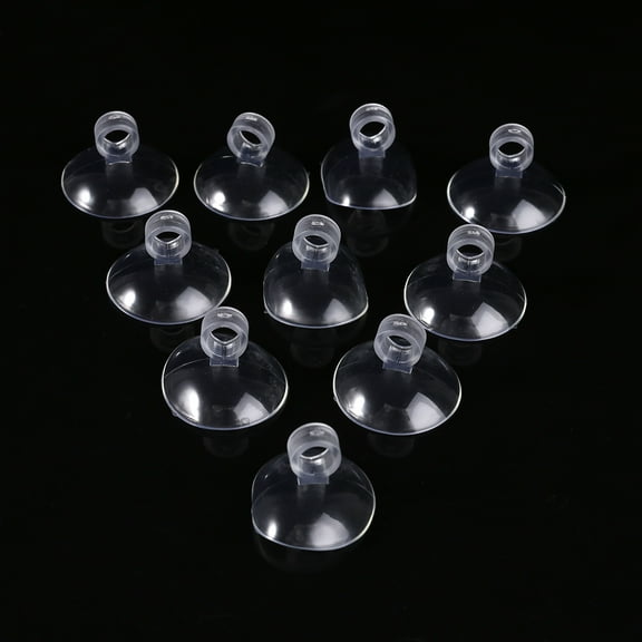 10 Pieces Aquarium Suction Cup Replacement Transparent Plastic Sucker with Clip Fish for Pipe Hose Tube Holder