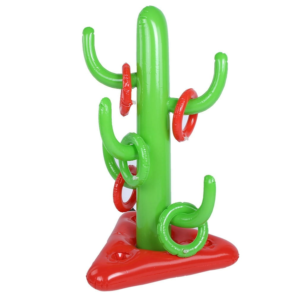 LYUMO Outdoor Inflatable Cactus Ring Toss Game Toy Kids Fun Toys for 