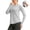 *Gray, variant on Women's Long Sleeve Crew Neck Active Top, Casual Workout Tunic with Thumb Holes Green,Women's Plus L
