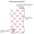 thumbnail image 4 of DistinctInk Custom SKIN / DECAL compatible with OtterBox Commuter for iPhone 11 Pro MAX (6.5" Screen) - Pastel Unicorn Pattern - White Pink Black, 4 of 5