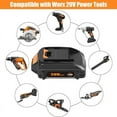 thumbnail image 5 of 2Pack WA3520 WA3525 20V for WORX WA3578 20v Max 4.0Ah Lithium Ion Battery WA3575 Tools, 5 of 5