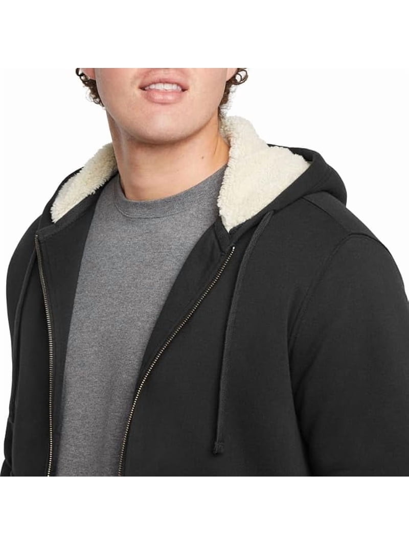 Eddie Bauer Men's Shearling-Lined Full-Zip Hoodie, Heavyweight