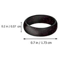 thumbnail image 2 of HOOWIFFY Sports Silicone Rings Comfortable Smooth Glitter Design Assorted 4Pcs, 2 of 6