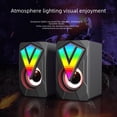 thumbnail image 4 of Mini altavoz USB luminoso para ordenador portátil RGB, altavoz multimedia, subwoofer, 4 of 5