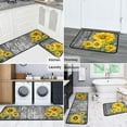 thumbnail image 5 of Sunflower Kitchen Rugs Mat Farmhouse Style Sunflower Rugs Anti Fatigue Kitchen Rug Set PVC Non Slip Waterproof Washable Rug (17"x47.2"+17"x23.6"), 5 of 5