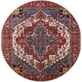 thumbnail image 1 of Ahgly Company Indoor Round Mid-Century Modern Pink Oriental Area Rugs, 6' Round, 1 of 6