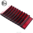 thumbnail image 3 of Abastado 10 x Rectangular Reflectors Self Adhesive Rectangular Reflector Trailer Reflectors Rectangular Reflectors, for RV/Caravans/Car/Trailer/Safety Warning(Red), 3 of 5