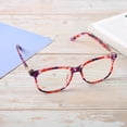 thumbnail image 4 of Gafas de lectura con filtro de luz azul para hombres y mujeres (+2,50, punto rojo) con elegante estuche de almacenamiento, 4 of 7
