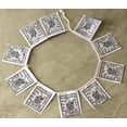 thumbnail image 2 of Buddha Of Compassion Mini Prayer Flags - Solid White, 2 of 3