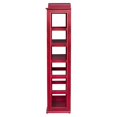 thumbnail image 4 of Phone Booth Bar Cabinet w/ Wine Storage - Rich Burgundy Red, 4 of 10
