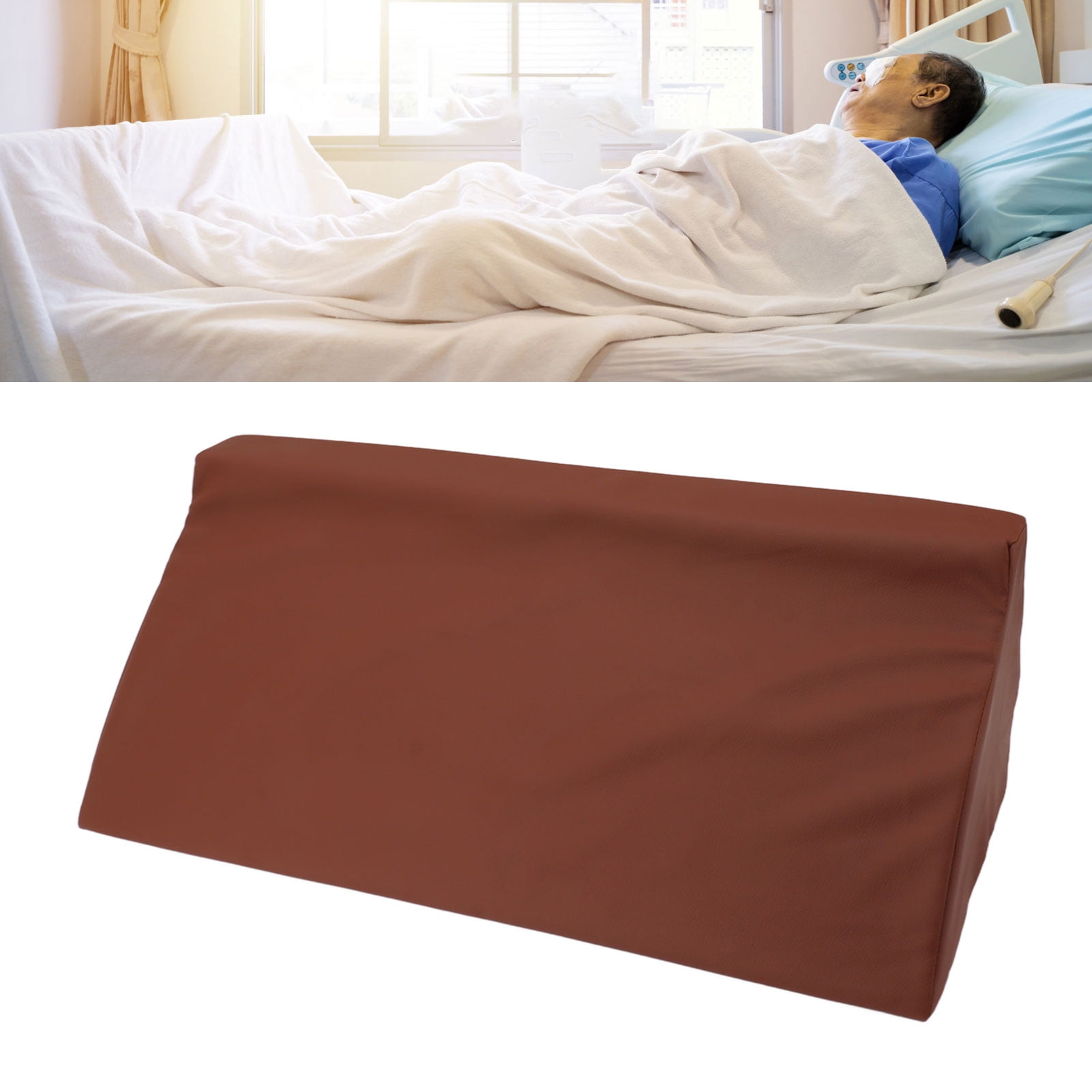 Wedge Pillow for Side Sleeping Reduce Pressure Comfort Support Multifunction Bed Wedge Pillow with Removal Cover High Density Foam