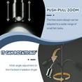 thumbnail image 3 of HIBIBUD Turtle Tank Accessories,Aluminum Alloy Reptile Heat Lamp,Push-Pull Zoom White Light UVB Light,for Lighting Turtle Boxes Watch Basking, 3 of 7
