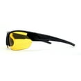 thumbnail image 4 of Mens Night Driving Yellow Lens Half Rim Sport Wrap Plastic Sunglasses, 4 of 4