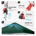 thumbnail image 4 of CROWN SHADES 10x10 Pop Up Canopy Tent with One Push Setup Easy Outdoor Sun Shade for Events, Parties, Camping Forest Green, 4 of 8