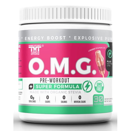 Hardbody Supplements OMG Natural Organic Pre Workout Mix Powder – Dietary Supplement Muscle Gain