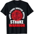 thumbnail image 2 of 100% Cotton Stroke Warrior - Stroke Survivor Red Awareness Ribbon T-Shirt, 2 of 5
