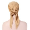 AQUTE Cap For Hat Head Hair Beading Turban Scarf Loss Stretch Women