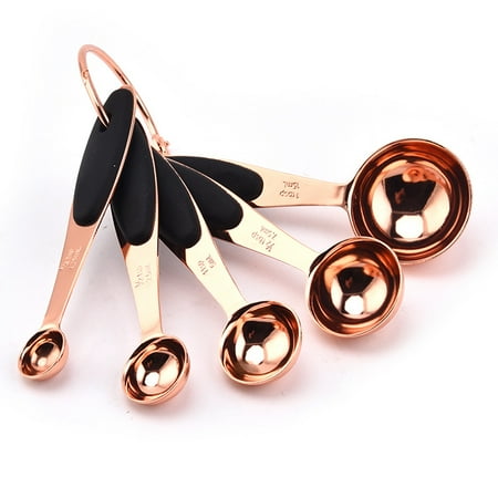 

Homeex Rose gold measuring cup baking tools stainless steel Measuring spoons