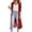 Red, variant on Womens Cardigan Sweaters Fashion Velvet Loose Elastic Long Outwear Long Pocket Solid Red Winter Clothes ,XL