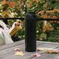 thumbnail image 3 of Owala FreeSip Botella de acero inoxidable aislada con popote, botella de agua deportiva libre de BPA, ideal para viajar, 24 oz, Muy, Muy Oscuro, 3 of 7