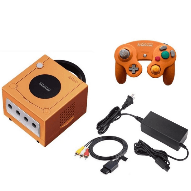 Nintendo - Gamecube Videojuegos Consola With one Controller & all cables - Orange (Reacondicionado)