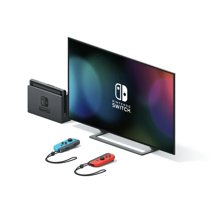 Nintendo Switch - OLED Model with Neon Red & Neon Blue Joy