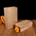 thumbnail image 4 of BRIGHTFUFU 100Pcs Yellow Kraft Food Packaging Bag Square Bottom For Bread And Snacks 18x9x6In, 4 of 5