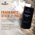 thumbnail image 2 of Perfume sólido en barra aromática Woody's para hombre, 15 ml, paquete de 2, 2 of 6