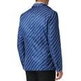 thumbnail image 3 of INSPIRE CHIC Striped Blazer for Men's Stripes Pattern Suit Jacket Notch Lapel Business Sport    Coat 2XL Dark Blue, 3 of 5
