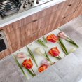 thumbnail image 3 of DragonBtu Kitchen Mat Cushioned Anti Fatigue Rug Tulips Flowers 15.7"x29.5" Waterproof, Non Slip, Comfort Desk/Floor Mats for House Sink, 3 of 6