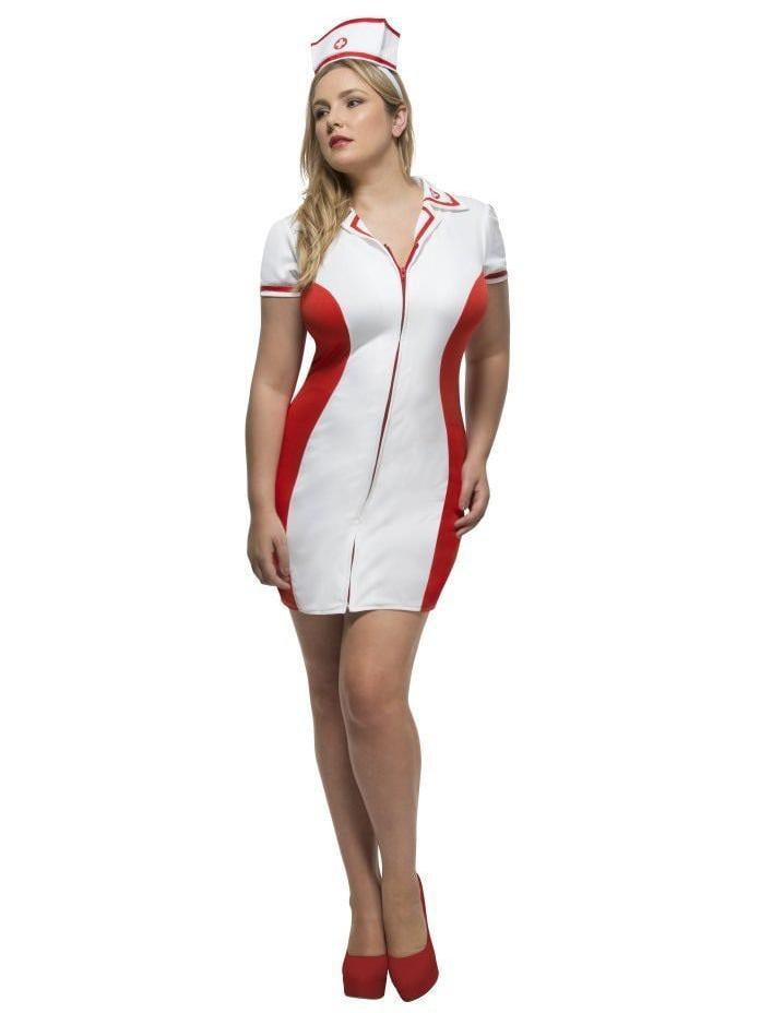 red nurse costume