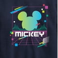 thumbnail image 3 of Disney - Mickey Vaporwave Sunset - Toddler & Youth Crewneck Fleece Sweatshirt, 3 of 5