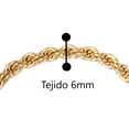 thumbnail image 4 of Pulsera Torzal 6mm ancha para caballero 22cm Chapa de Oro 18K Horoz WH607, 4 of 4