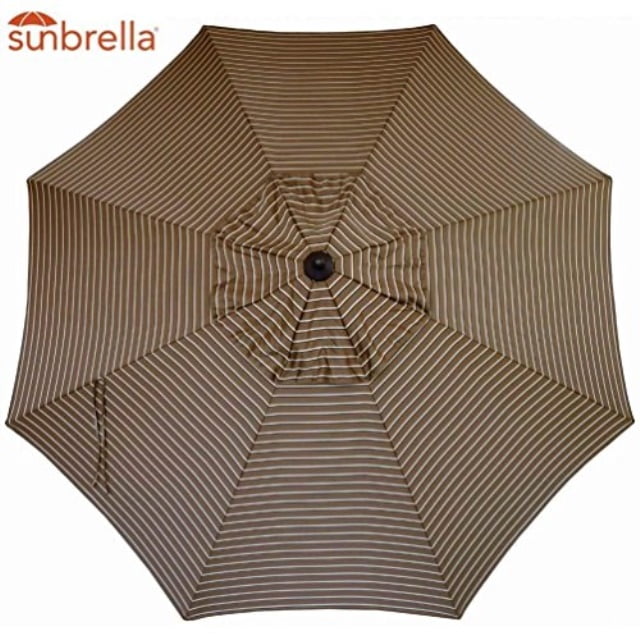 Bayside21 Sunbrella Fabric Umbrella Canopy Replacement 8 Ribs 9 Ft Outdoor Patio Hardwood Stripe 9ft Market Non Faded Com - Replacement Patio Umbrella Fabric Bayside21 Sunbrella Fabric Umbrella Canopy Replacement 8 Ribs 9 Ft Outdoor Patio Hardwood Stripe 9ft Market Non Faded Com - Replacement Patio Umbrella Fabric