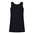 thumbnail image 4 of Timegard Tank Tops for Women Plus Size Scoop Neck Button Sleeveless Tee Solid Color Comfy Casual Loose Tops, 4 of 5