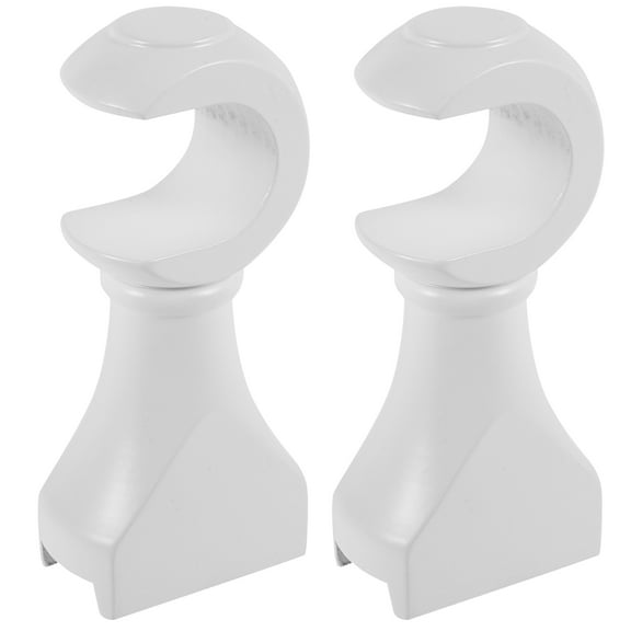 SWETRACE 2Pcs Wooden Curtain Pole Bracket for Home Decor and Kitchen Storage