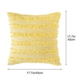 thumbnail image 3 of Matoen Housse de Coussin à Franges Moderne Couleur Unie Housse de Coussin de Dossier, 3 of 5