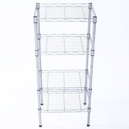Tier Shelving Unit - Zimtown 4 Tier Shelves Wire Shelving Rack Shelf Adjustable Unit Garage Kitchen Storage